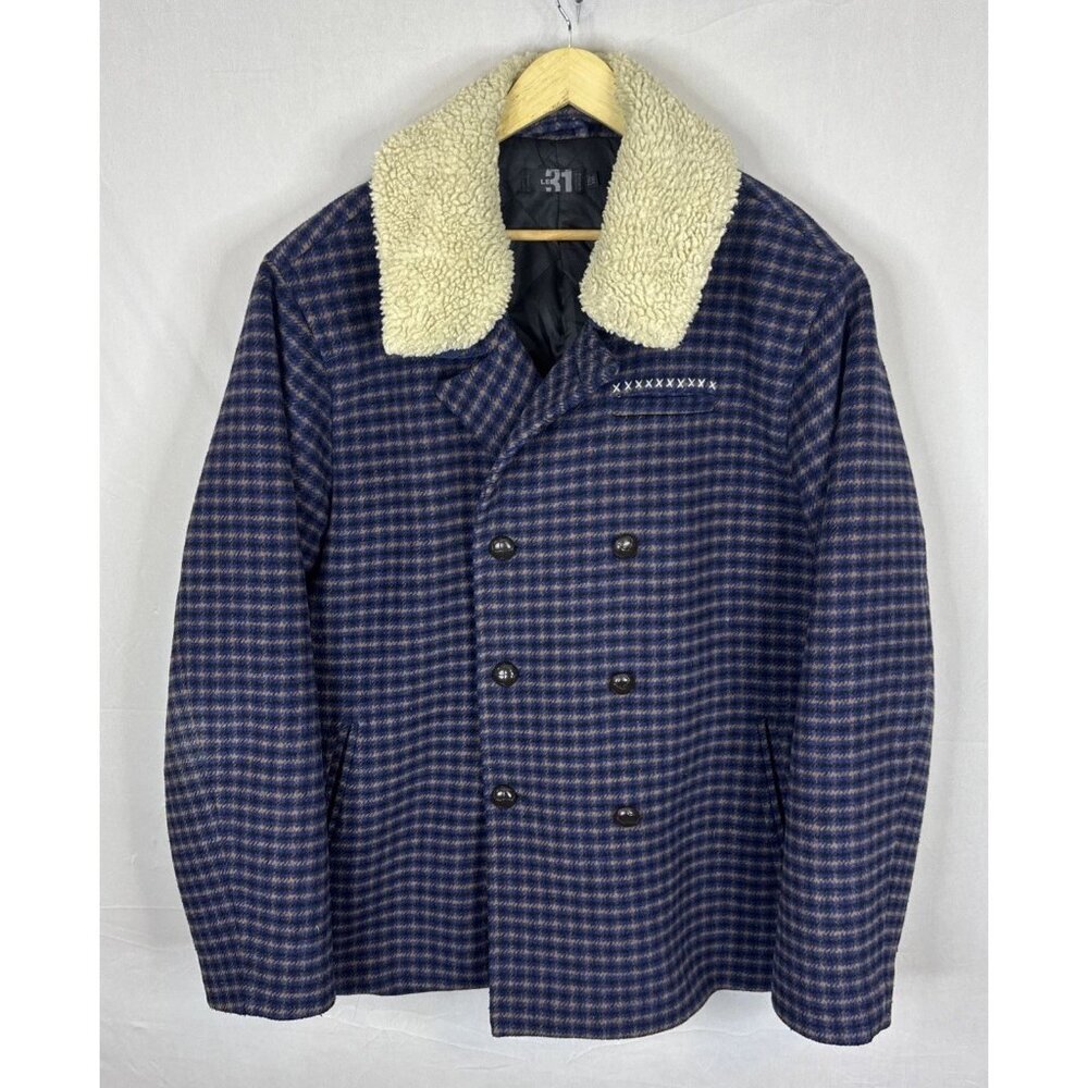 LE 31 Exclusive Simons Wool Blend‎ Peacoat Sherpa Collar Men’s XXL Quoted